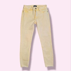 DL1961 Florence Cropped Mid Rise Instasculpt Skinny Citrus Size 27